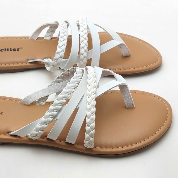 Veittes Women's Flat Slide Sandals SIZE 10 - NWOT - Picture 3 of 8